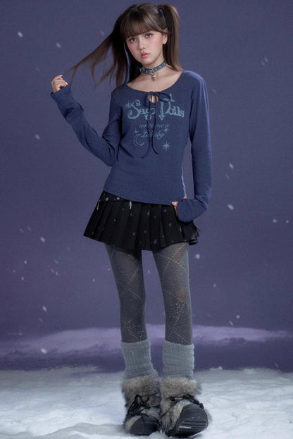 インディゴポエムウィンターセーター