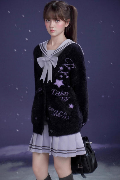 Heart Beat Graffiti Cardigan