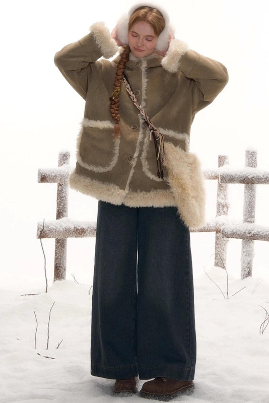 Osh wide-leg denim pants