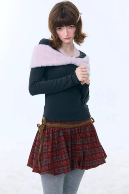 プラッシュボウホルタートップ