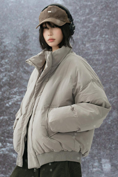 Stand collar padded jacket