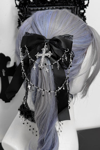 ゴシックレースラインストーンヘアアクセサリー