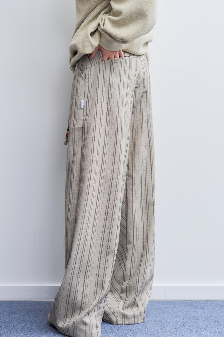 Retro Stripe Wide Pants