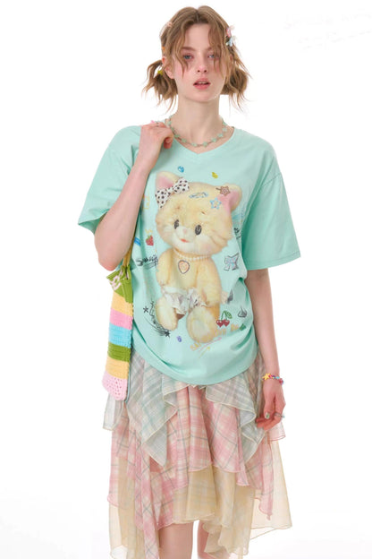 Gummy Bear V-Neck Top