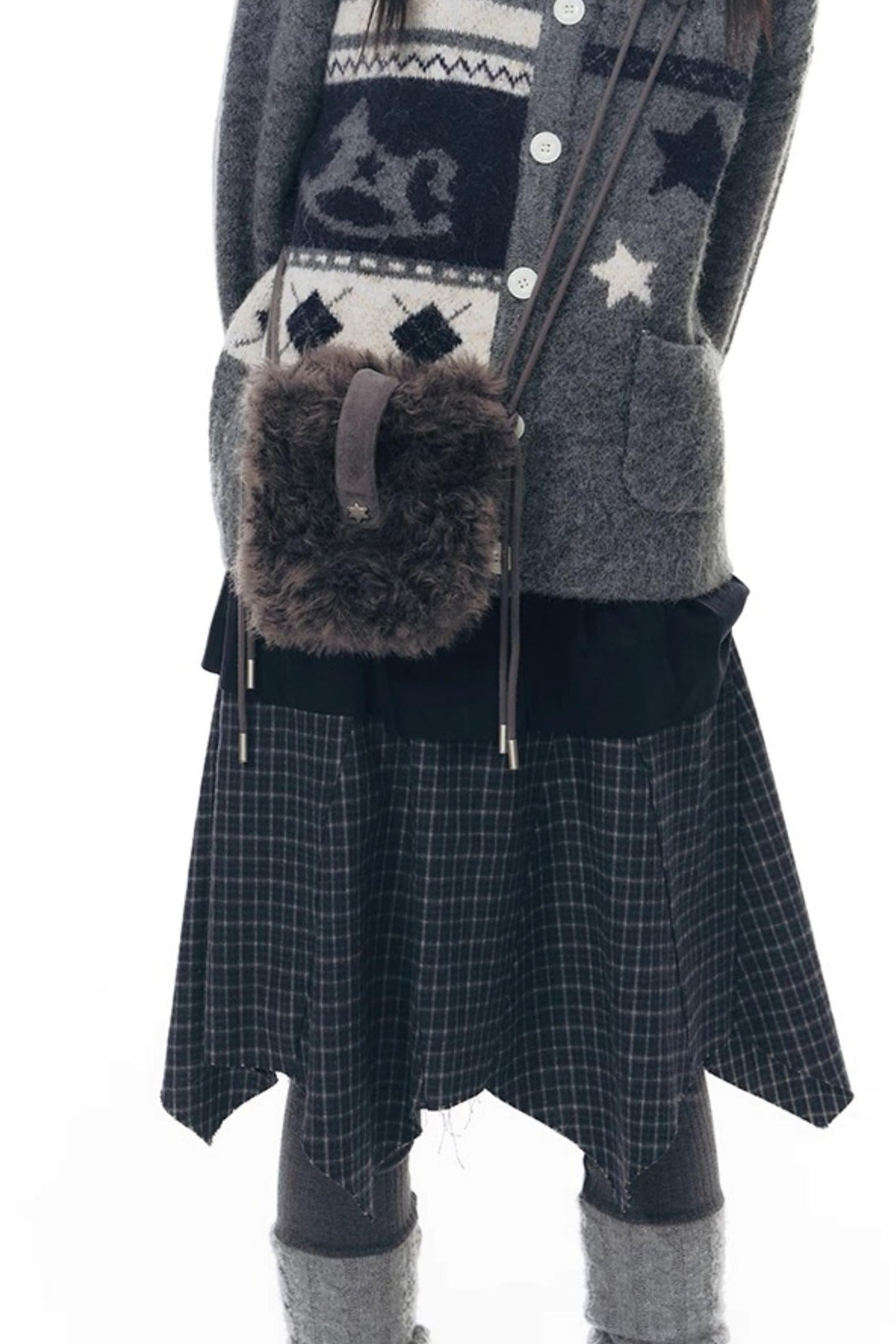 Fur Mini Crossbody Shoulder Bag