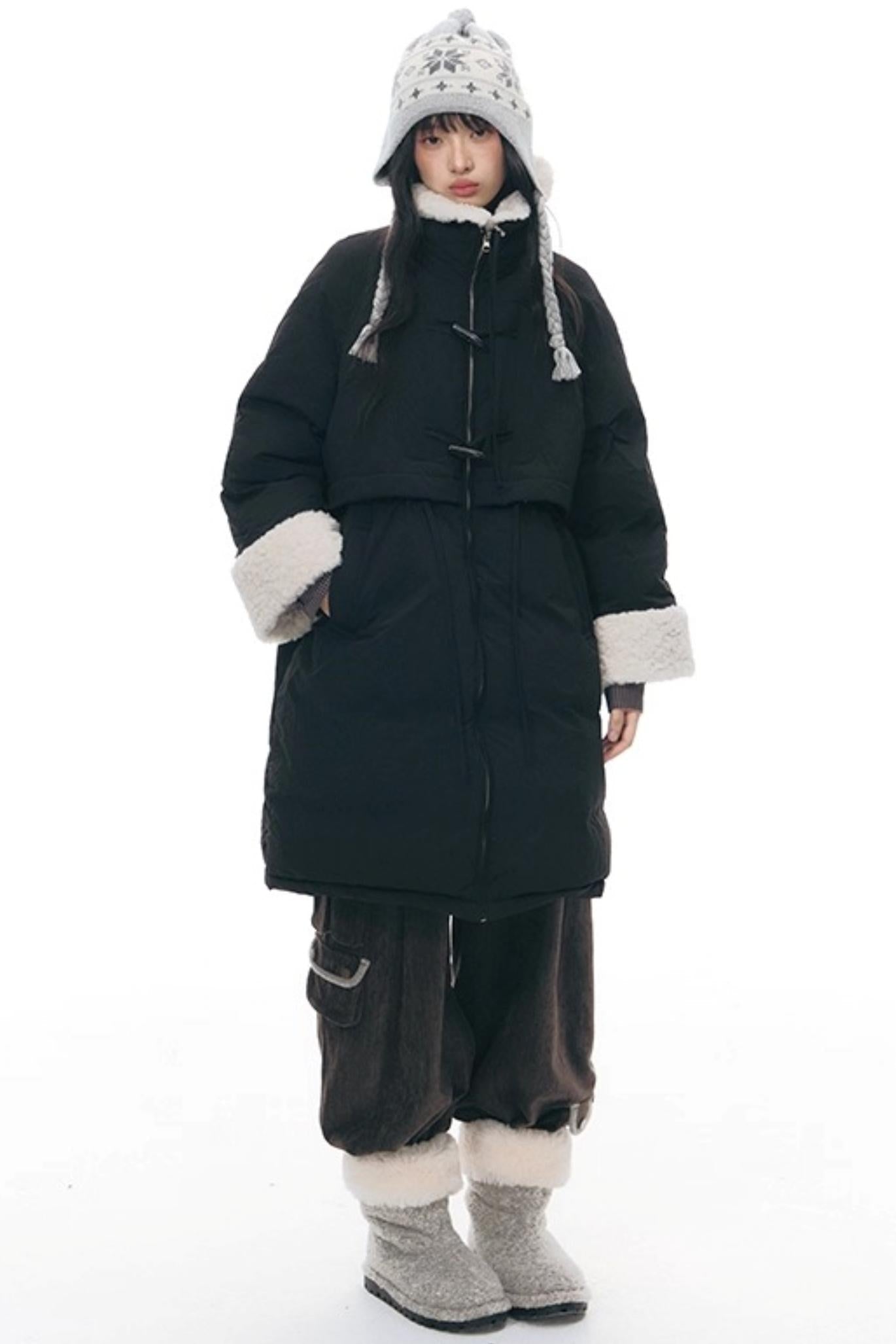 マルチポケットカジュアルロングパンツ+ロールアップワイドレッグミディアムパンツ