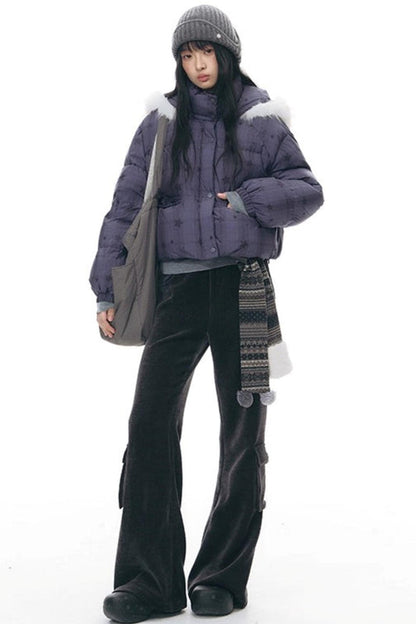 スリムカジュアルフレアパンツ