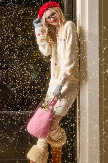 スイートベリーニットトップス+タイトスカート