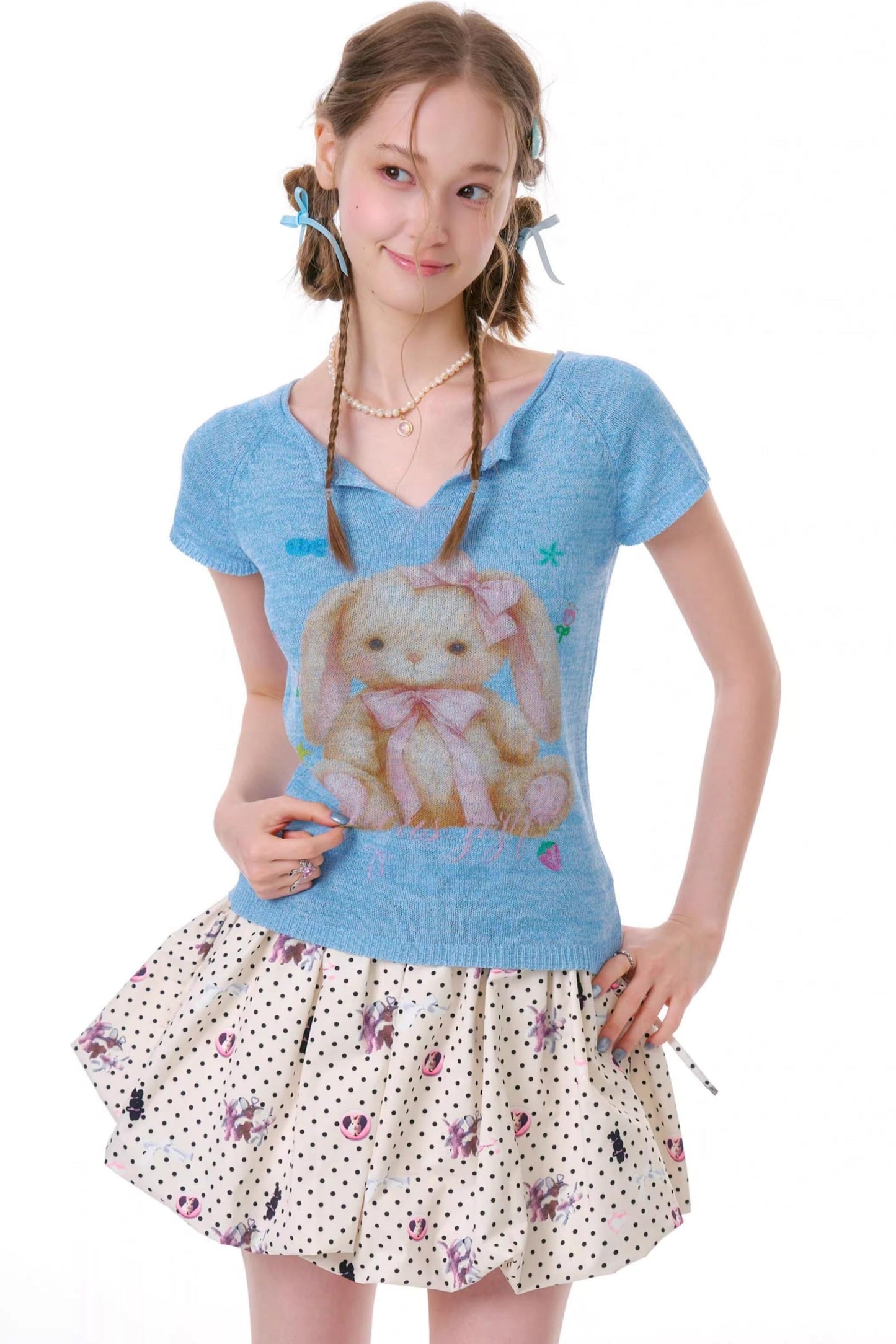 Sweet Rabbit Knit Top