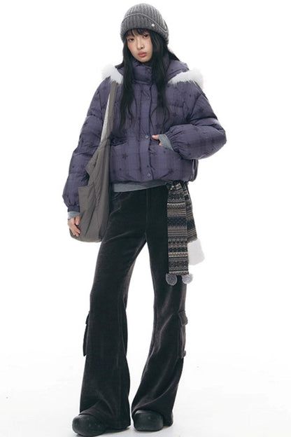 スリムカジュアルフレアパンツ