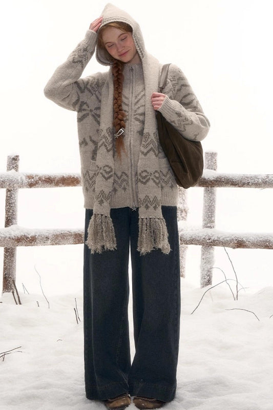 Retro Mode Design Scarf Hat