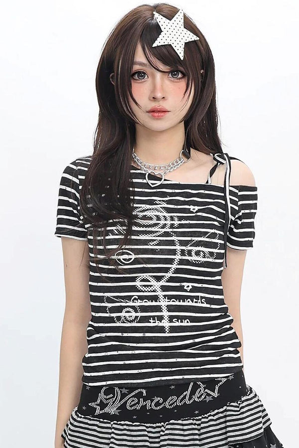 Galaxy Angel Off-Shoulder T-Shirt