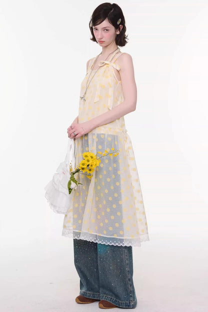 Abito in maglia a pois dolce