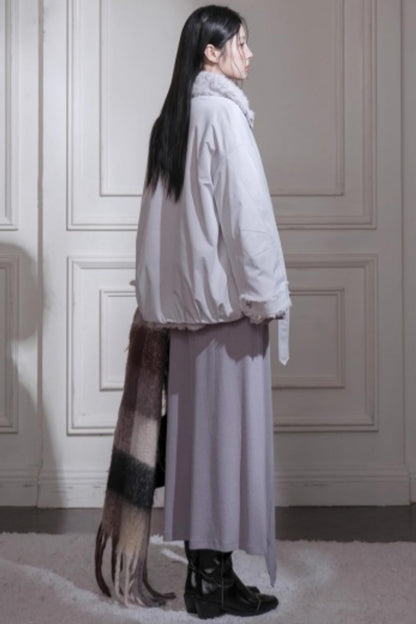 アートストラップニットトップス+スカート