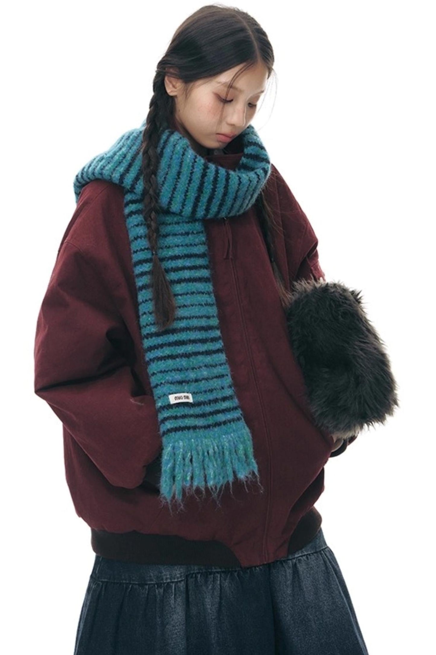 ダークレッドルーズジャケット