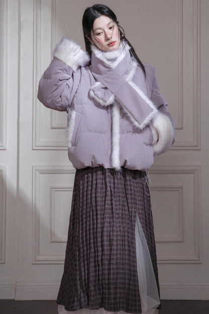 ロマンティックレイヤリングチェックスカート