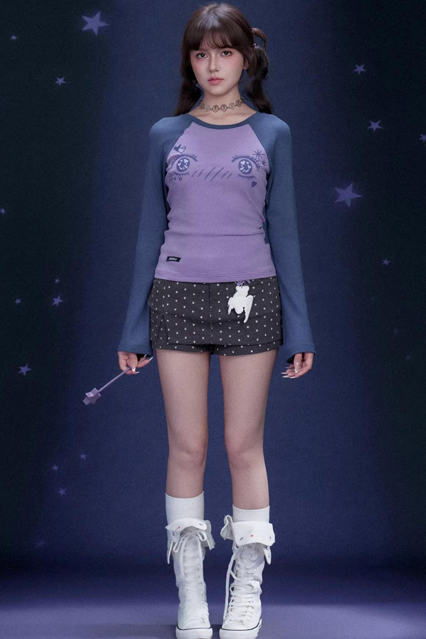 Manga Eye Raglan Blouse