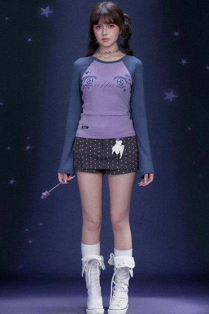Manga Eye Raglan Blouse