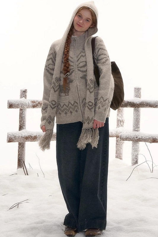 Retro Mode Design Scarf Hat