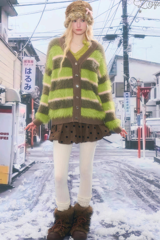 レトロポルカドットスカート