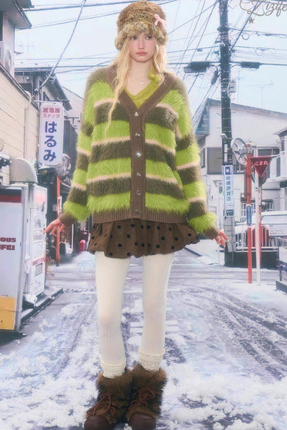 レトロポルカドットスカート