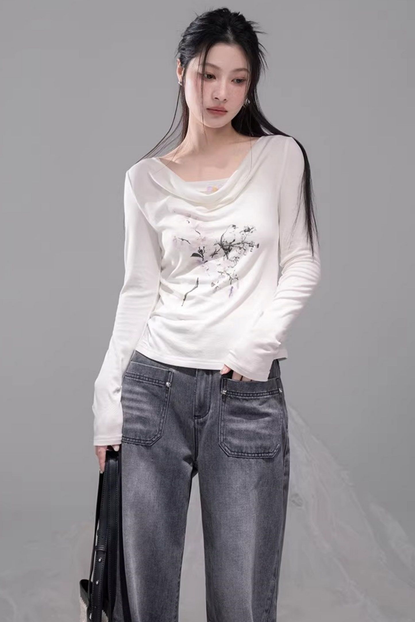 シアースリムトップス+キャミソール