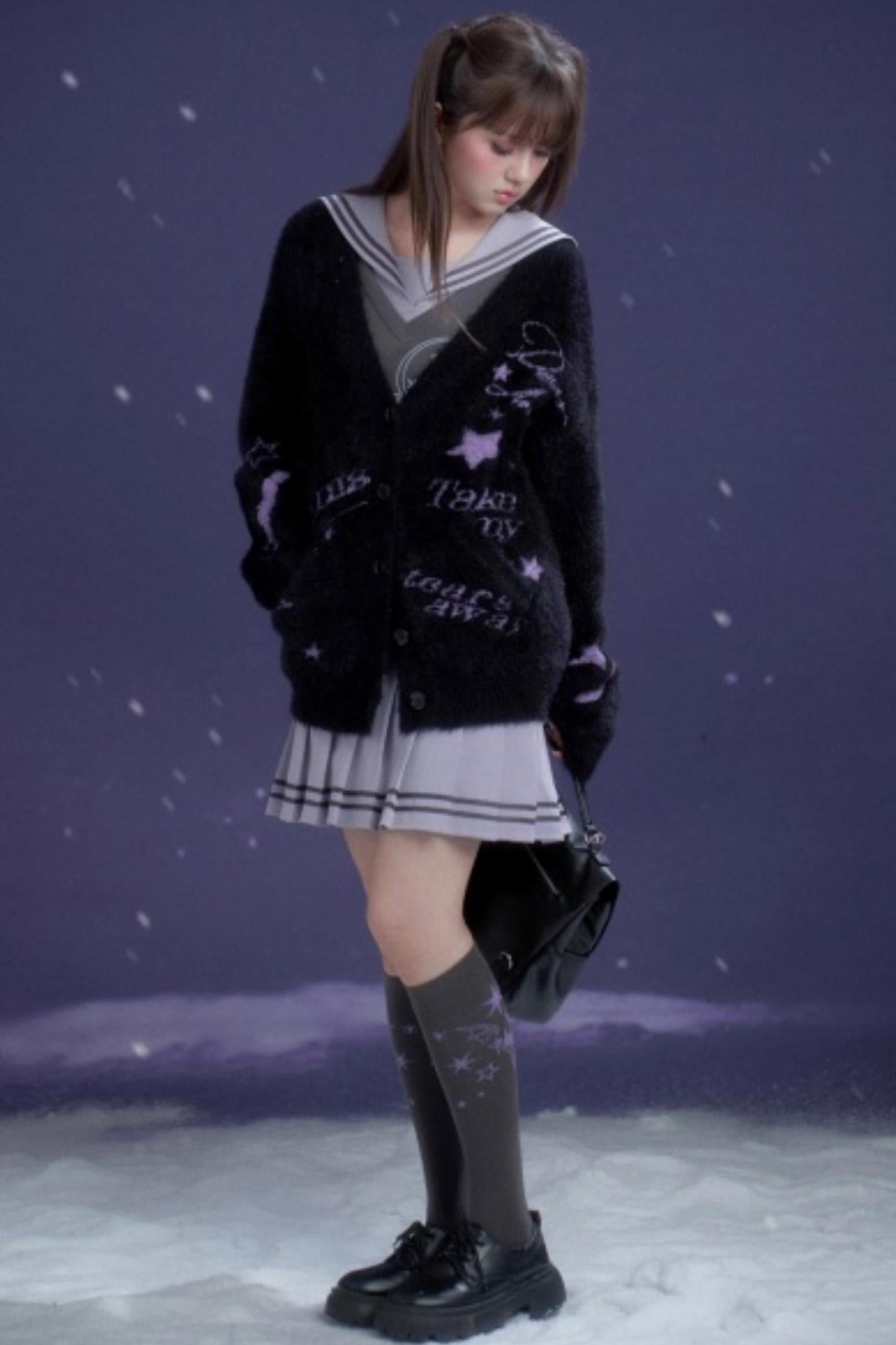 Heart Beat Graffiti Cardigan