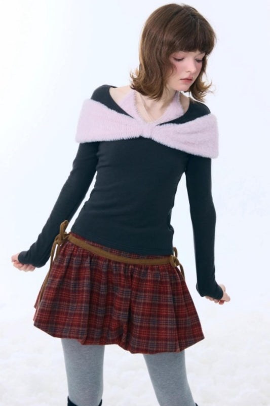 プラッシュボウホルタートップ