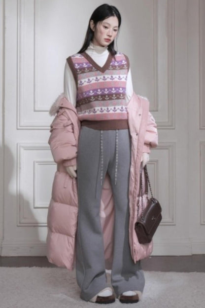 レトロガーリーチューリップニットベスト