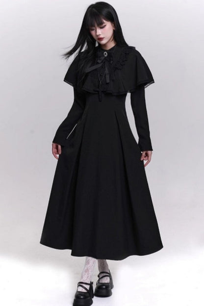 Gothic Black Long Dress