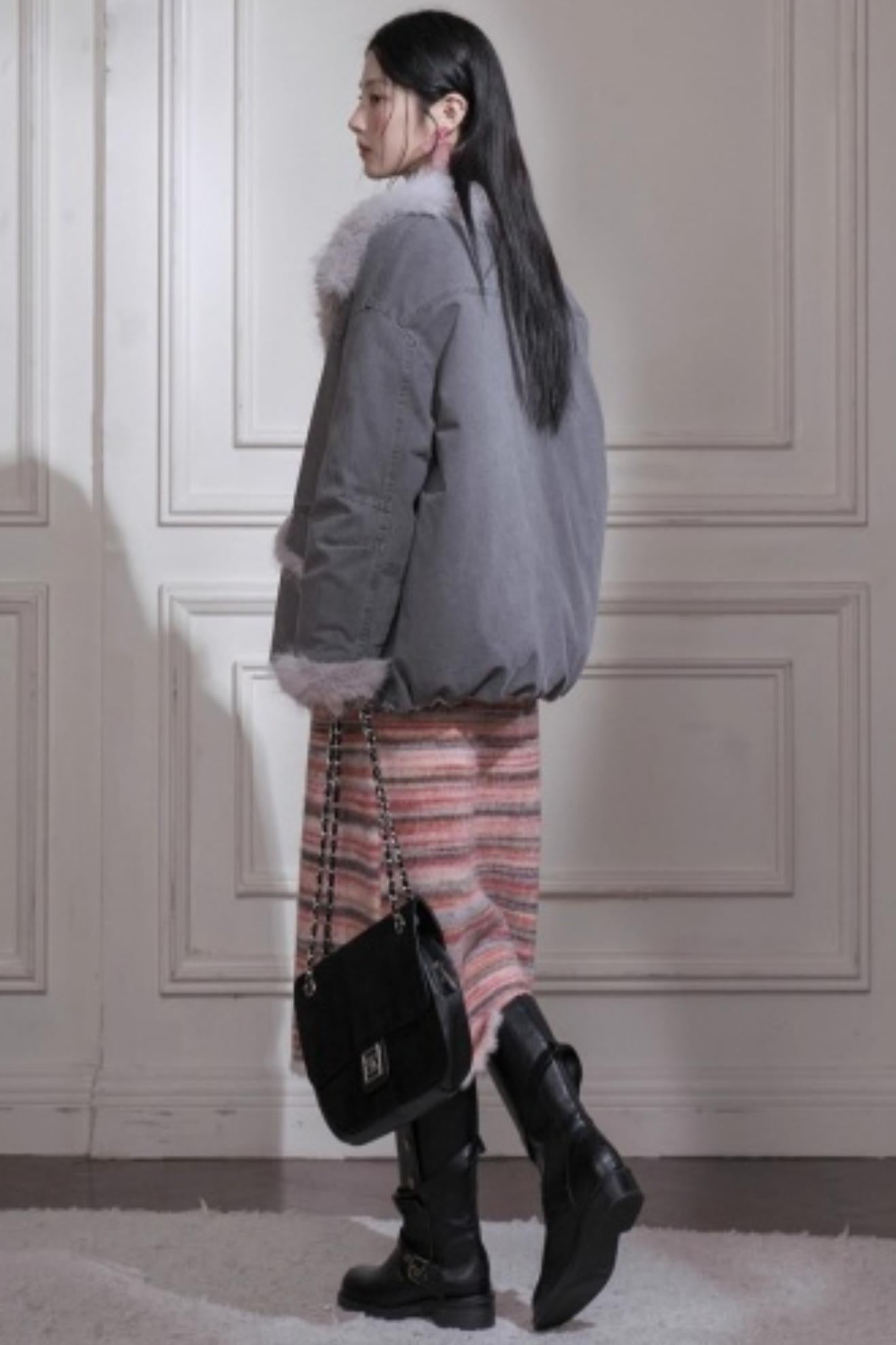 エモーショナルグラデーションボーダードレス