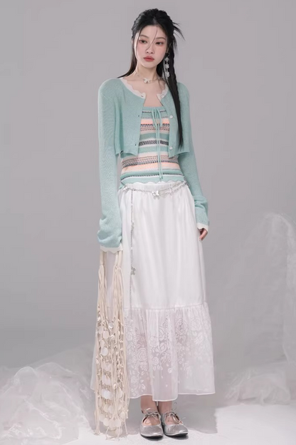 ココナッツブリーズカーディガン+チューブトップ