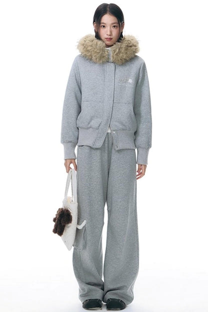 カジュアルワイドレッグパンツ