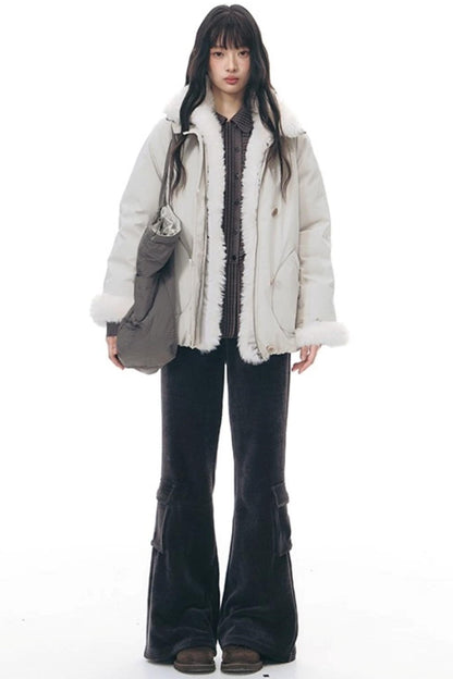 スリムカジュアルフレアパンツ