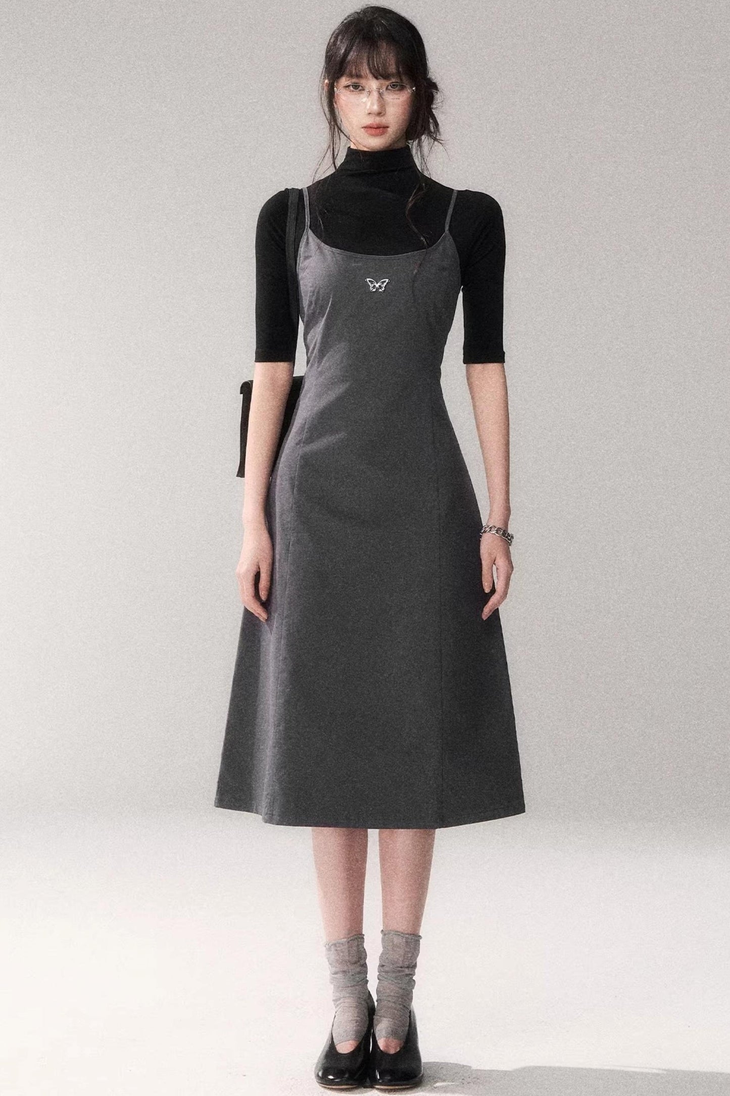 Retro Pure Cotton A-Line Dress