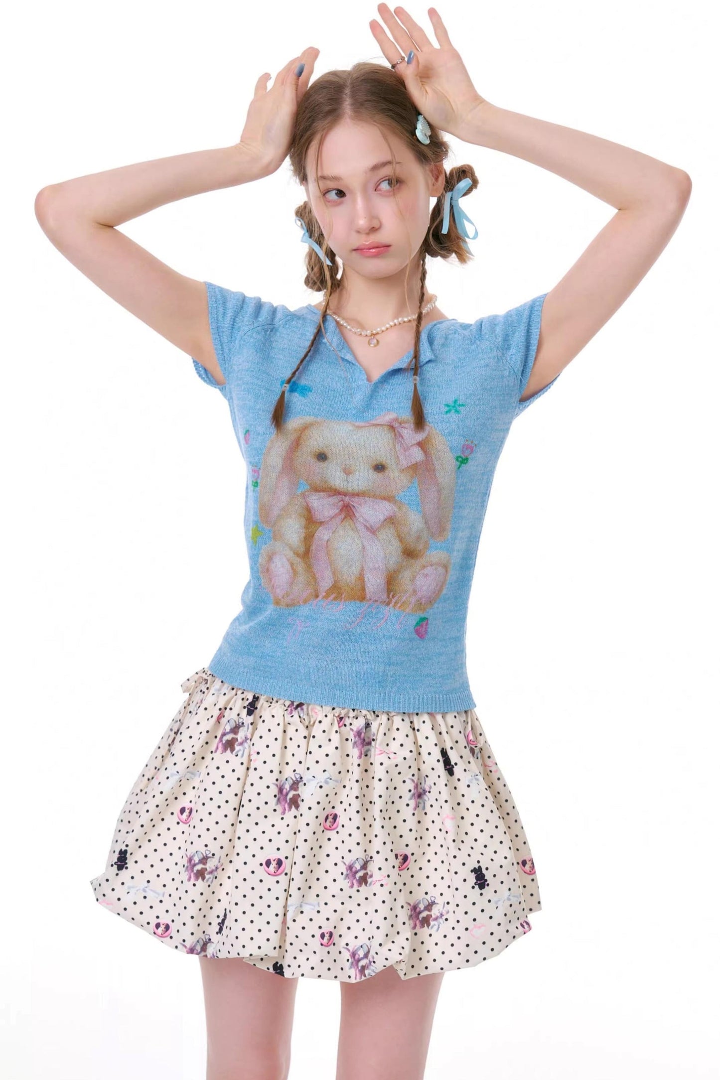 Sweet Rabbit Knit Top