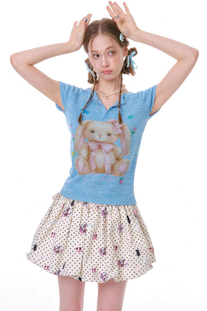 Sweet Rabbit Knit Top