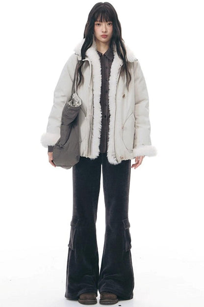 スリムカジュアルフレアパンツ