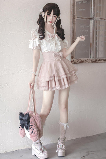 Falda negra y rosa de diseño original