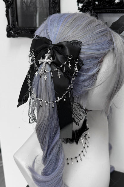 ゴシックレースラインストーンヘアアクセサリー