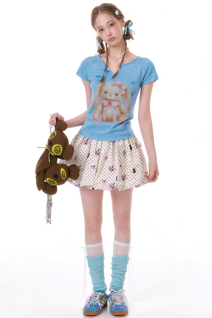 Sweet Rabbit Knit Top