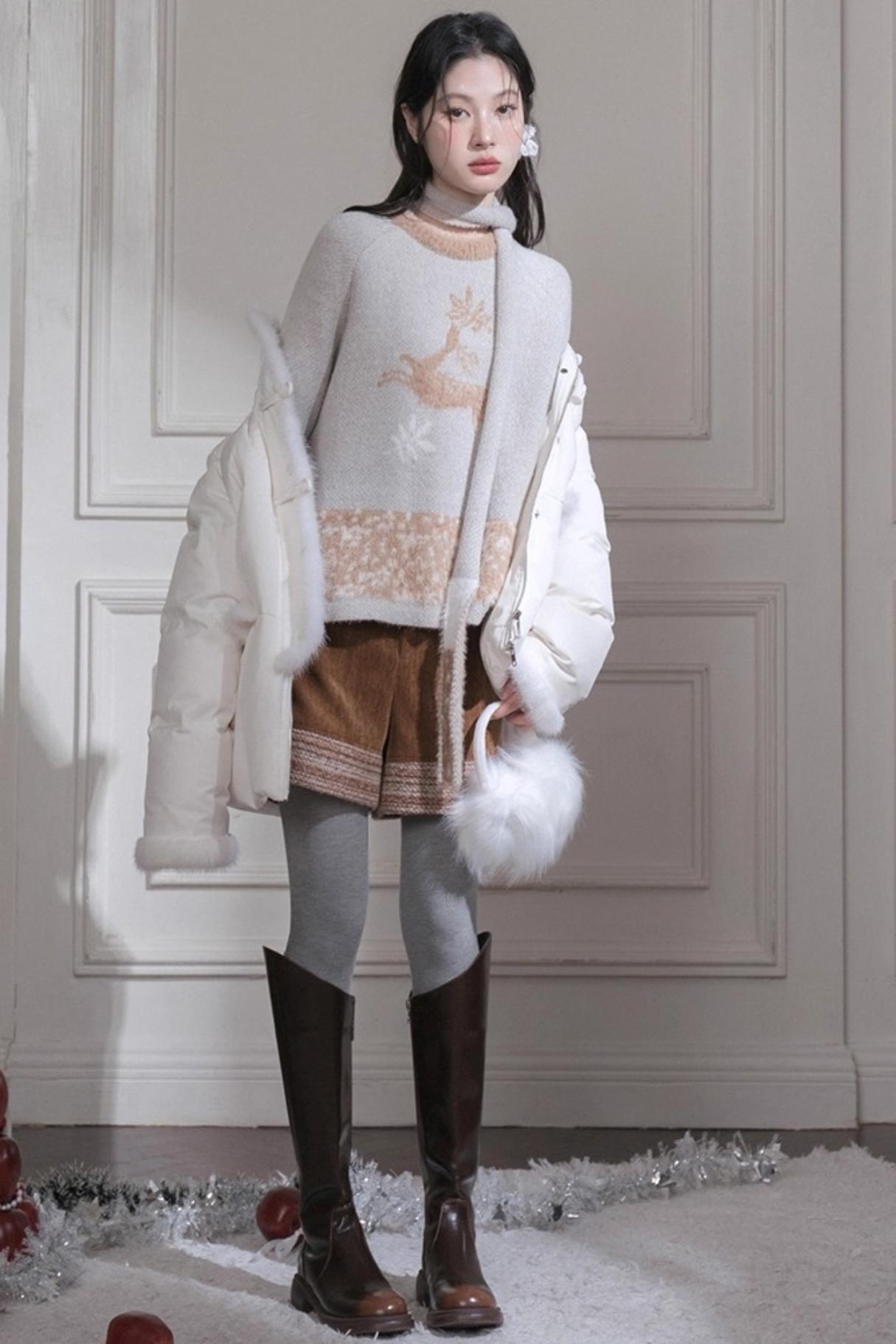 コーデュロイステッチショートパンツ