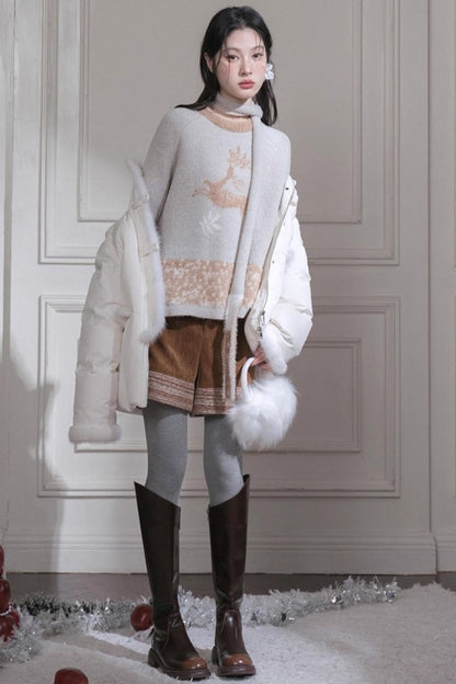 コーデュロイステッチショートパンツ