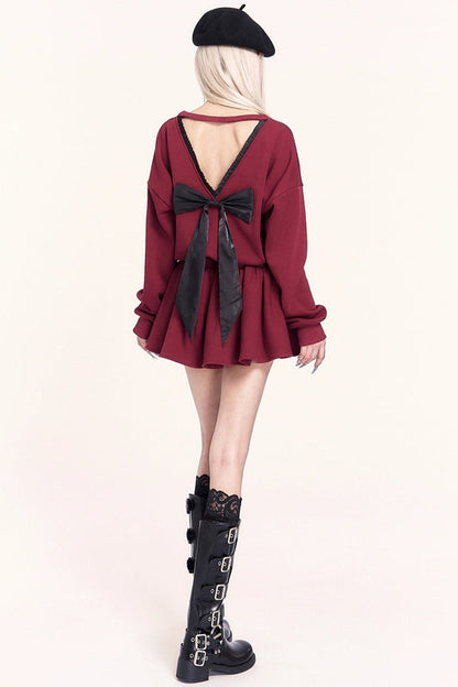 Fleece Waist Cinched Dress