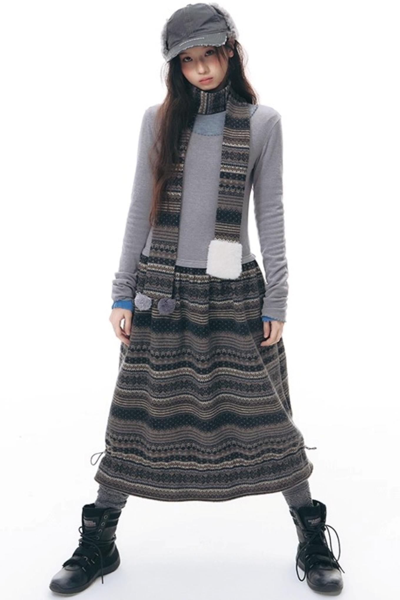 Island Slim Dress + Scarf