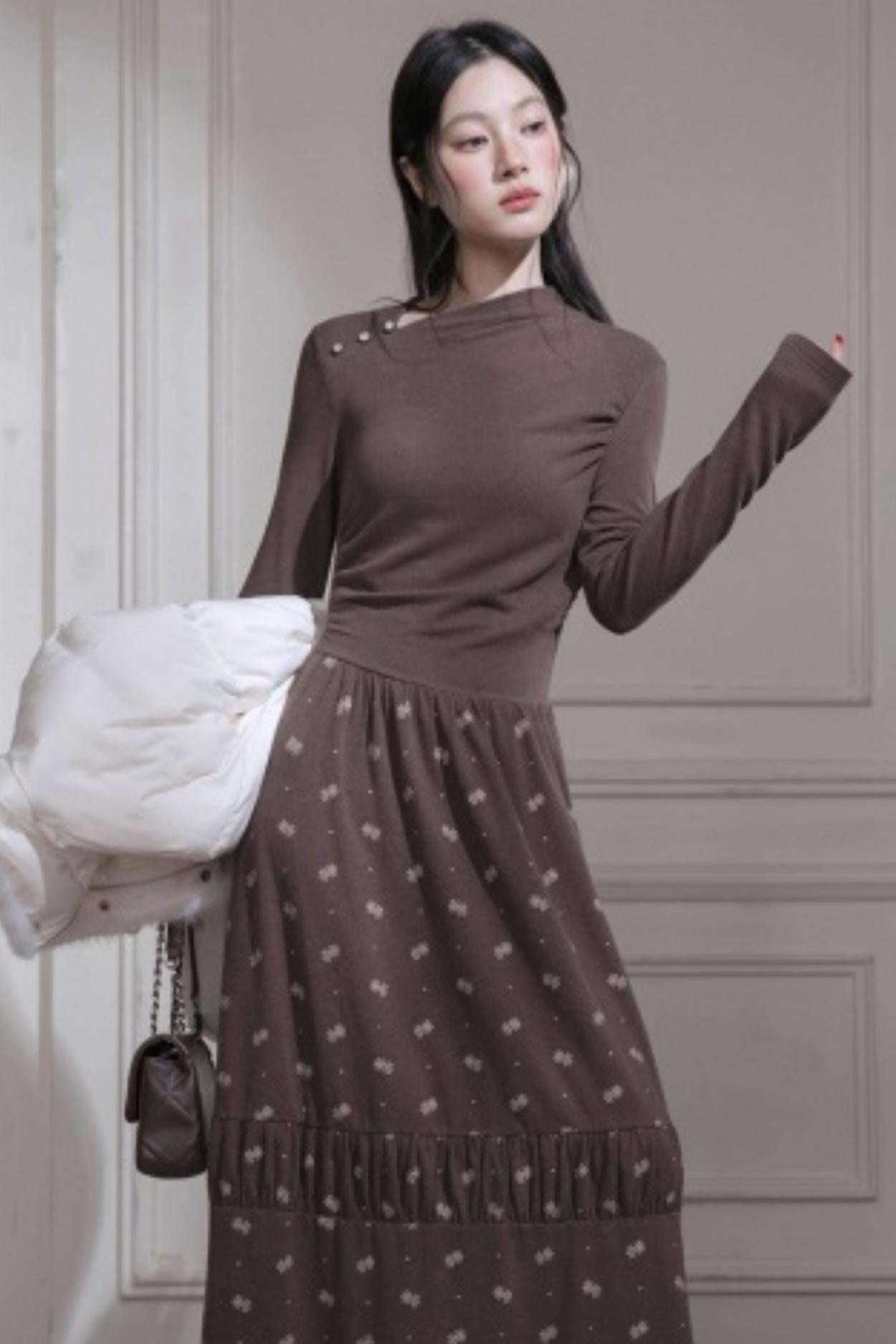 スノーフレークロングドレス