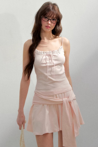Floral Lace Cotton Camisole
