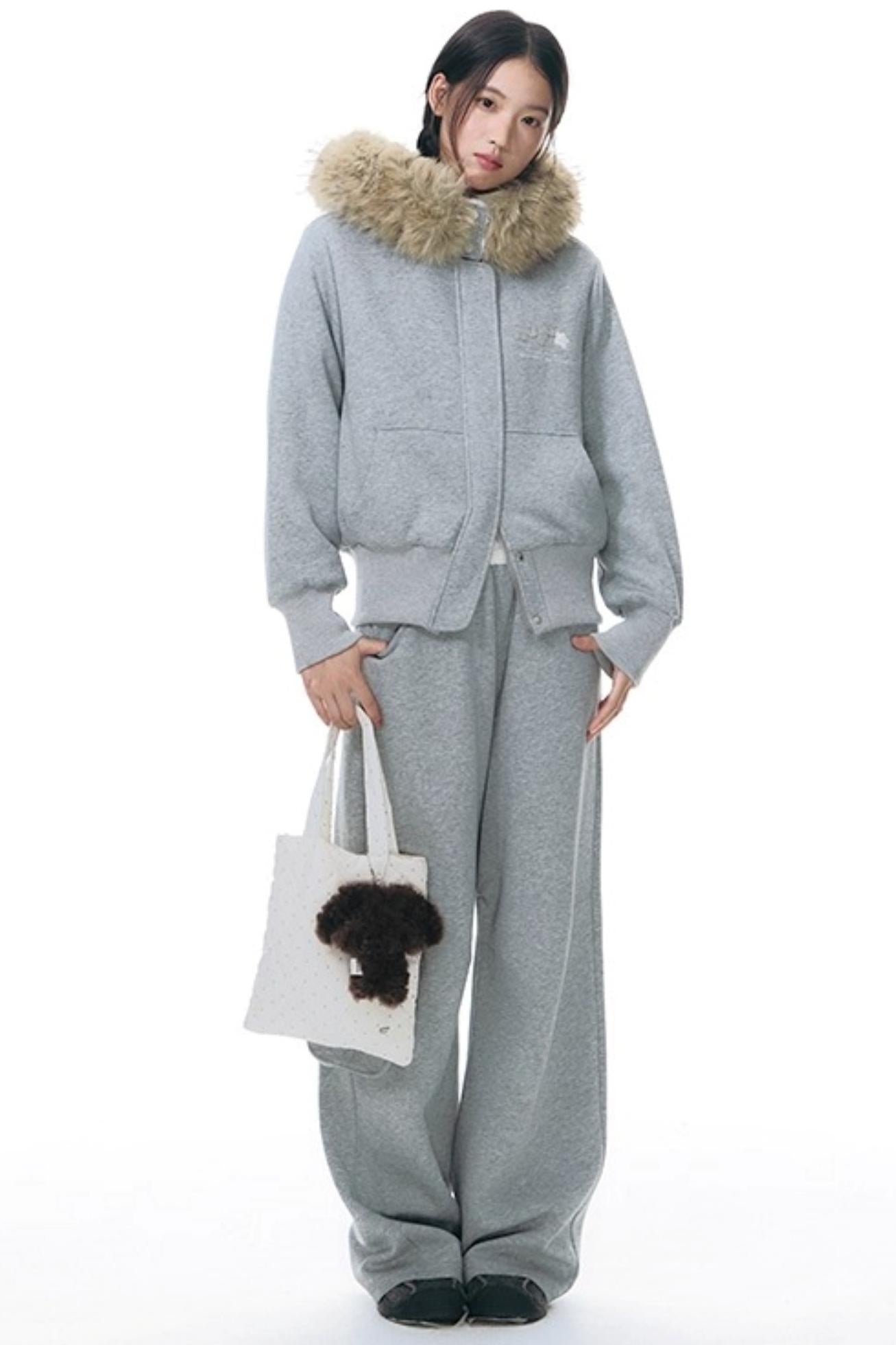 カジュアルワイドレッグパンツ