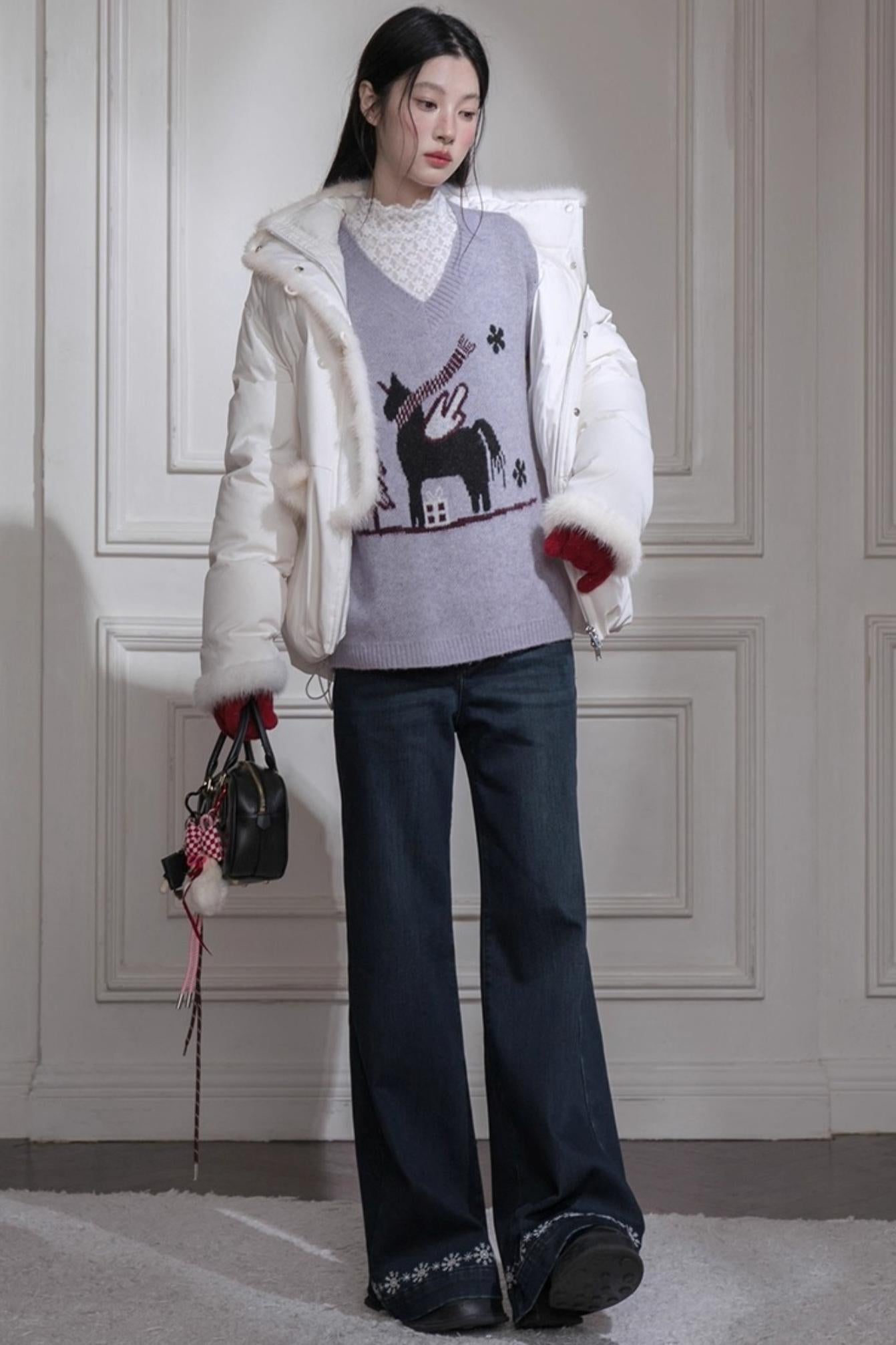 ミッドナイトブルースリムフィットパンツ