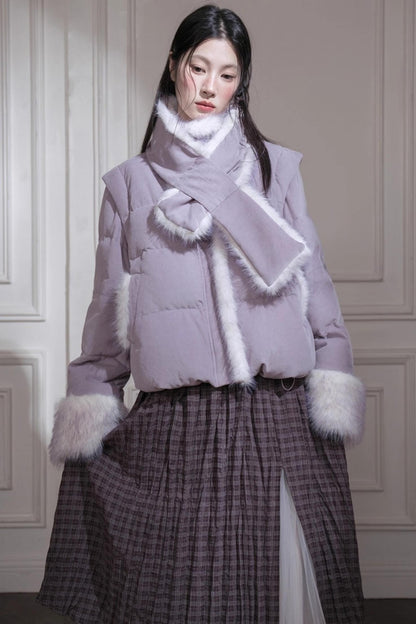 ロマンティックレイヤリングチェックスカート